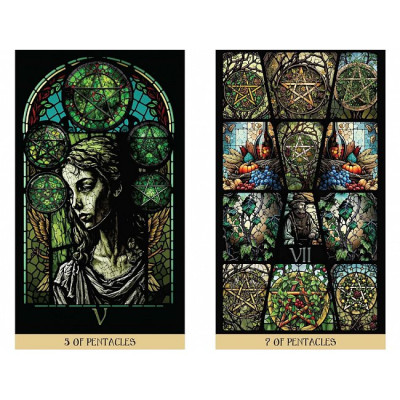 Карты Таро Витражей: Освещённое Путешествие Сквозь Карты - The Stained Glass Tarot: An Illuminated Journey through the Cards. Destiny Books