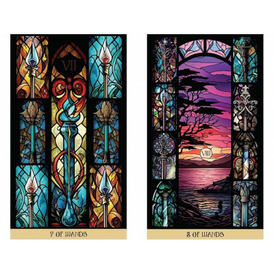 Карты Таро Витражей: Освещённое Путешествие Сквозь Карты - The Stained Glass Tarot: An Illuminated Journey through the Cards. Destiny Books