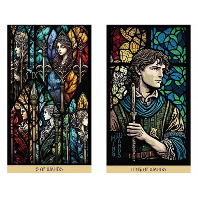 Карты Таро Витражей: Освещённое Путешествие Сквозь Карты - The Stained Glass Tarot: An Illuminated Journey through the Cards. Destiny Books
