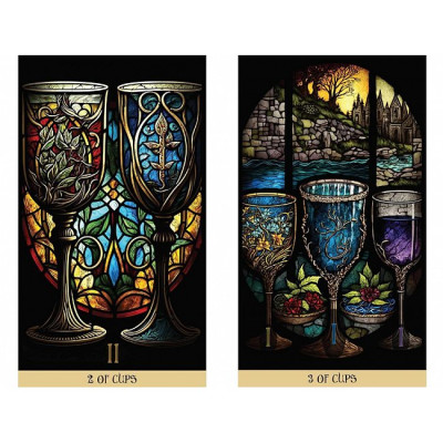 Карты Таро Витражей: Освещённое Путешествие Сквозь Карты - The Stained Glass Tarot: An Illuminated Journey through the Cards. Destiny Books