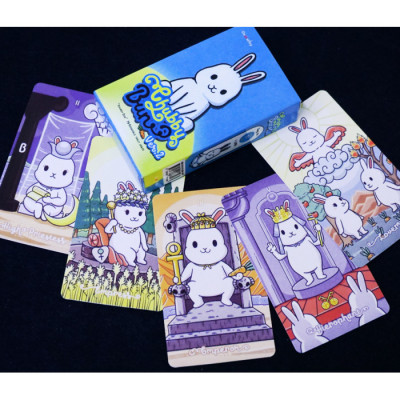 Карты Таро Пухлой Булочки фиолетовая рубашка (Chubby Bunny Tarot) od-30560