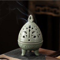 Курильница Яйцо из селадоновой керамики