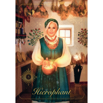 Карти Таро Українське: Квітка Чарівної Папороті - The Ukrainian Tarot: Flower of the Magic Fern. REDfeather