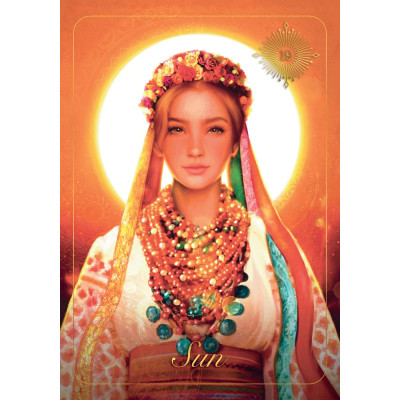 Карти Таро Українське: Квітка Чарівної Папороті - The Ukrainian Tarot: Flower of the Magic Fern. REDfeather