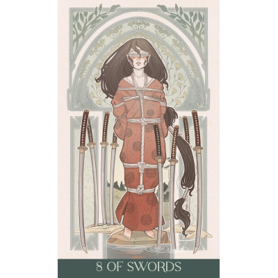 Карти таро Японське Арт нуво Преміум Lo Scarabeo - Japanese Art Nouveau Tarot Premium Lo Scarabeo