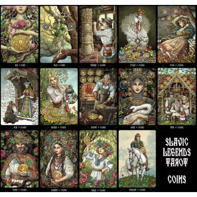 Таро Славянские Легенды (The Slavic Legends Tarot), 12 см, чёрные срезы