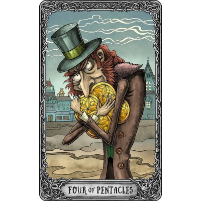 Таро Тёмный Особняк (The Dark Mansion Tarot), стандартная версия 12 см, 4-е издание, золотые срезы