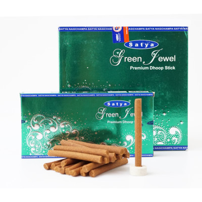 Satya Green Jewel DHOOP Зелена коштовність
