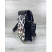 Сумка клатч женская «Gina» черно-белая